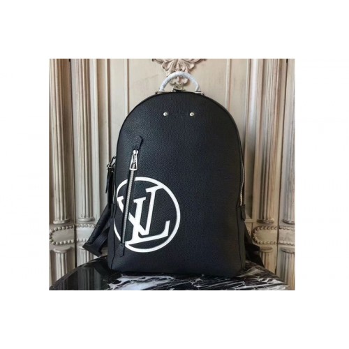 Louis Vuitton M53439 Armand Backpack in Black Taurillon Leather