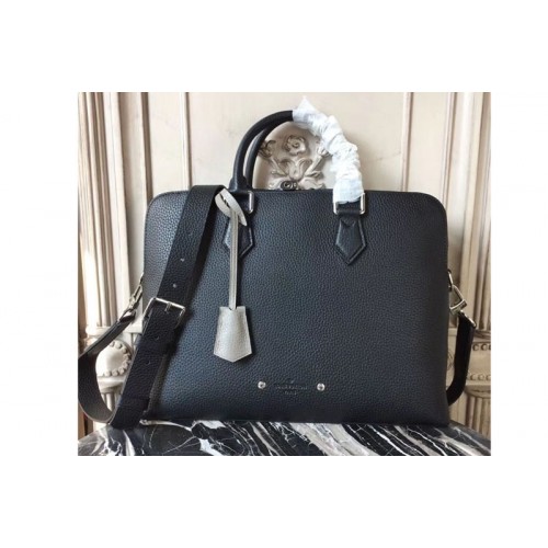 Louis Vuitton M53488 Armand Briefcase PM Bag in Black Taurillon Leather