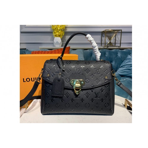 Louis Vuitton M53944 Georges MM Bag in Black Monogram Empreinte leather