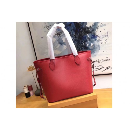 Louis Vuitton M54185 Neverfull MM Bag in Red Epi Leather Louis Vuitton M54185 Neverfull MM Bag in Red Epi Leather