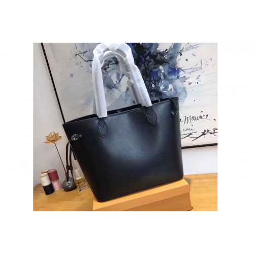 Louis Vuitton M54185 Neverfull MM Bag in Black Epi Leather