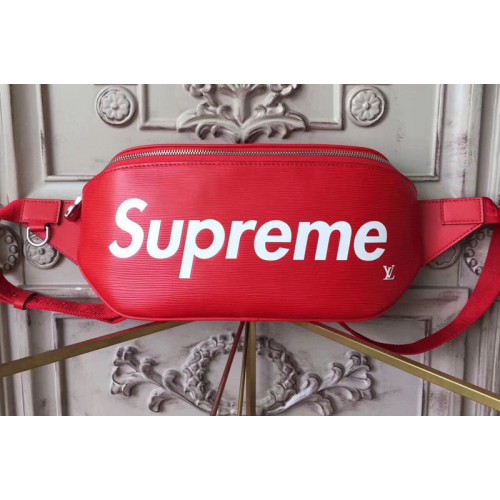 Louis Vuitton M54319 Supreme X Belt Bag in Red Epi Leather