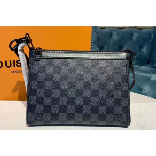 Louis Vuitton M54330 Triangle Shaped Shoulder Bags Damier Graphite Canvas