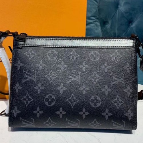 Louis Vuitton M54330 Triangle Shaped Shoulder Bags Monogram Eclipse Canvas