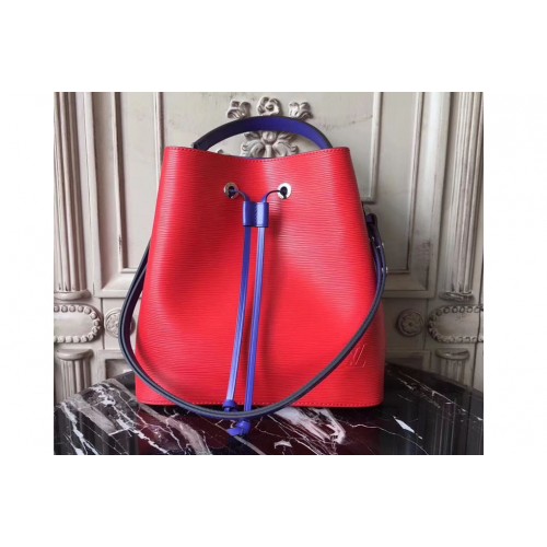 Louis Vuitton M54366 Lockme Bucket Bag in Red Epi Leather