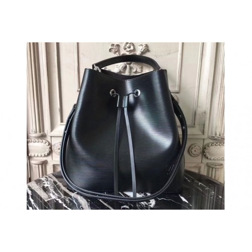 Louis Vuitton M54366 Lockme Bucket Bag in Black Epi Leather
