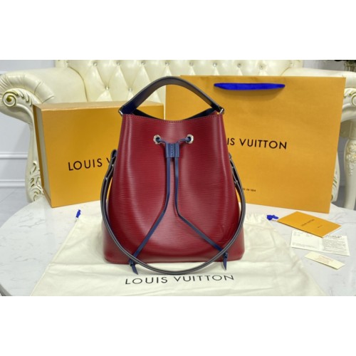Louis Vuitton M54365 NeoNoe MM bucket bag in Red Epi leather