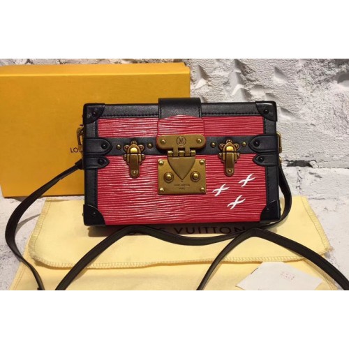 Louis Vuitton M54651 Petite Malle Bags in Red Epi Leather