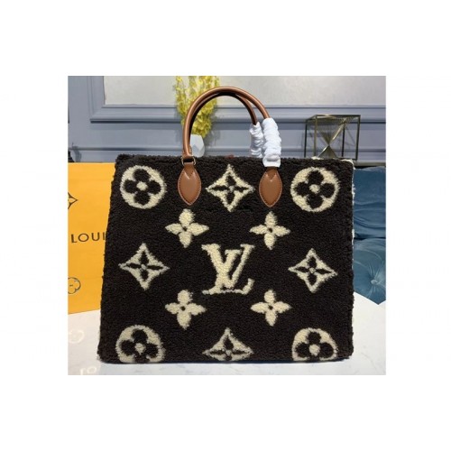 Louis Vuitton M55421 Onthego tote bag Coffee Monogram Canvas and Velvet