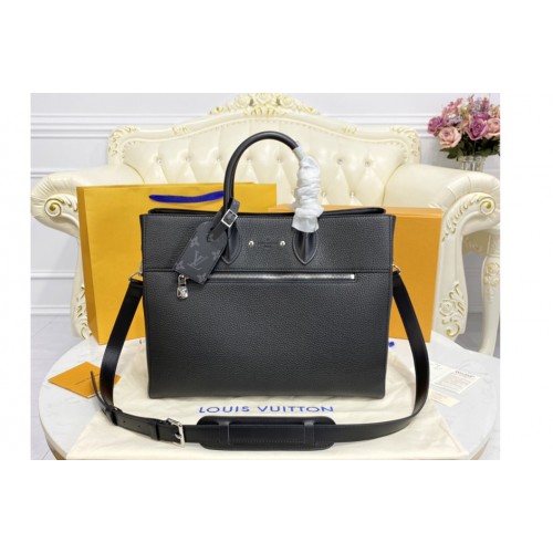 Louis Vuitton M55732 Cabas Business bag in Black Taurillon cowhide leather