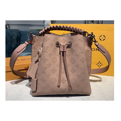 Louis Vuitton M55801 Muria bucket bag in Pink Mahina Calf leather