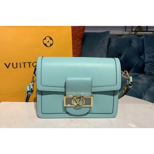 Louis Vuitton M55735 Dauphine MM Bags in Green Smooth calfskin leather