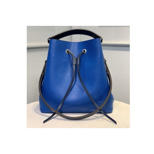 Louis Vuitton M55935 NeoNoe MM bucket bag In Blue Epi Leather