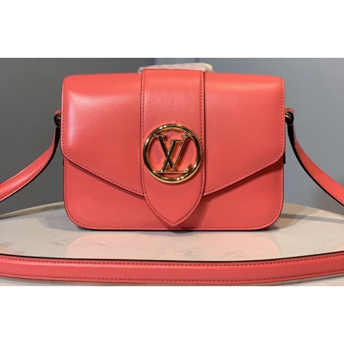 Louis Vuitton M55949 Pont 9 handbag in Pink Smooth Leather