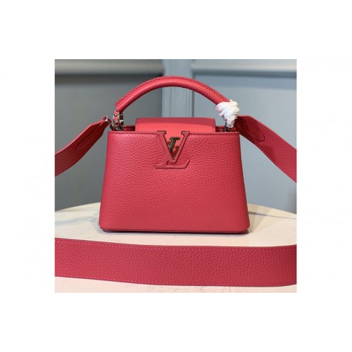 Louis Vuitton M55987 Capucines Mini handbag In Pink Taurillon leather