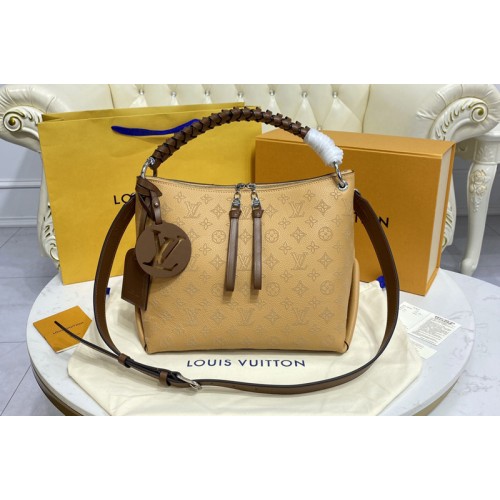 Louis Vuitton M56073 Beaubourg Hobo MM bag in Brown Mahina calf leather