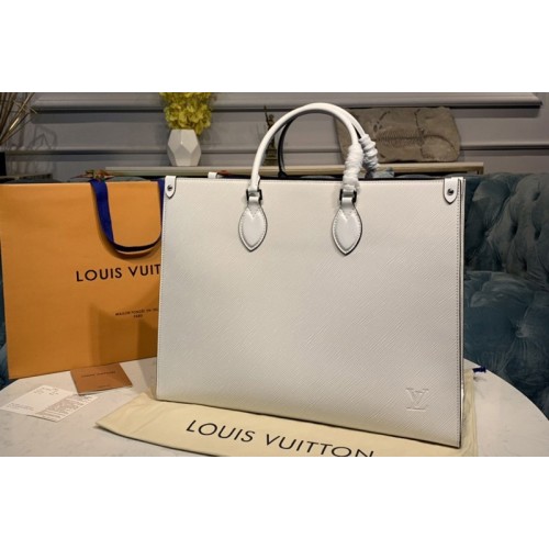 Louis Vuitton M56081 Onthego GM tote bag in White Epi Leather Louis Vuitton M56081 Onthego GM tote bag in White Epi Leather