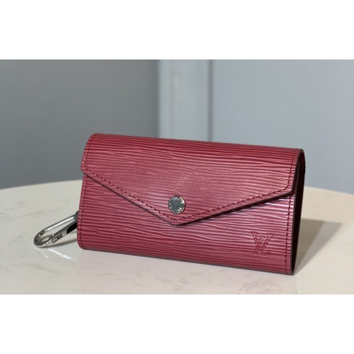 Louis Vuitton M56247 Key Pouch in Red Epi leather