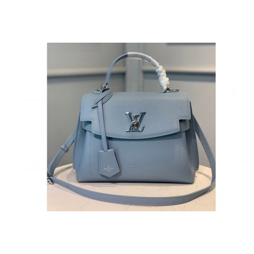 Louis Vuitton M56321 Lockme Ever BB bag in Blue Soft grained calfskin
