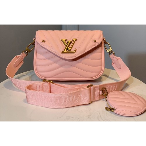Louis Vuitton M56466 Multi Pochette New Wave Bag in Pink Calf leather