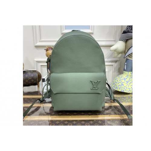 Louis Vuitton M57079 Aerogram Backpack in Green grained calf leather Louis Vuitton M57079 Aerogram Backpack in Green grained calf leather