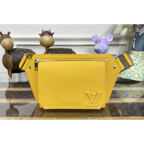 Louis Vuitton M57081 Takeoff Sling Bag in Yellow grained calf leather Louis Vuitton M57081 Takeoff Sling Bag in Yellow grained calf leather