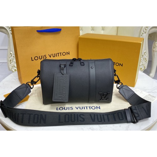Louis Vuitton M57082 City keepall Bag in Black Leather Louis Vuitton M57082 City keepall Bag in Black Leather