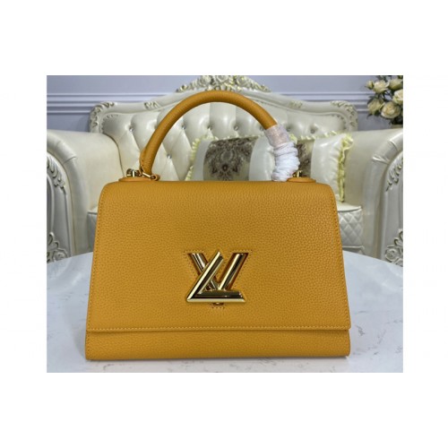 Louis Vuitton M57092 Twist One Handle handbag in Saffron Taurillon leather
