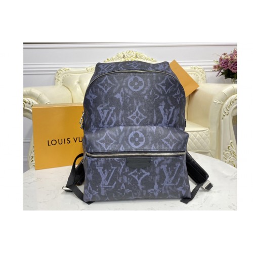 Louis Vuitton M57274 Discovery Backpack PM in Monogram Pastel Noir coated canvas
