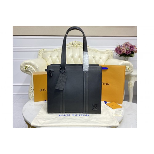 Louis Vuitton M57308 Tote Bag in Black grained calf leather Louis Vuitton M57308 Tote Bag in Black grained calf leather