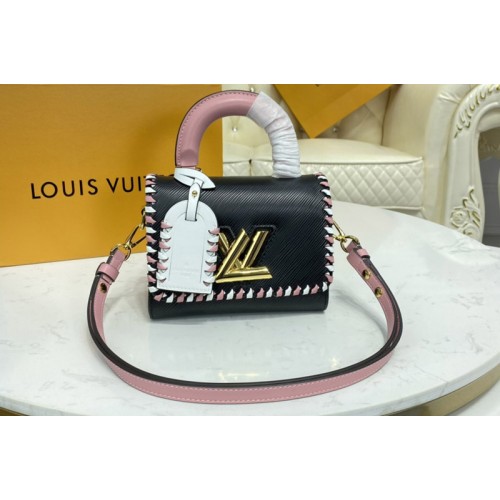 Louis Vuitton M57537 Twist PM Bag in Black Epi Leather