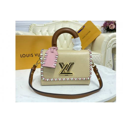 Louis Vuitton M57537 Twist PM Bag in Beige Epi Leather