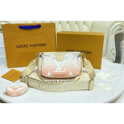Louis Vuitton M57634 Multi Pochette Accessoires in Brume Gray Monogram Giant coated canvas