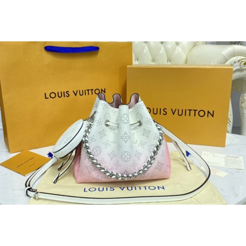 Louis Vuitton M57855 Bella bucket bag in Pink Mahina leather