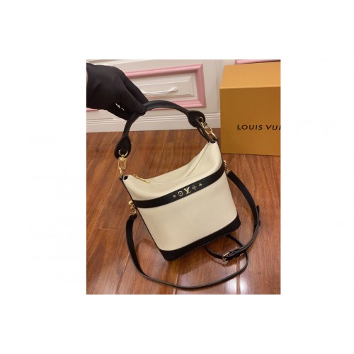 Louis Vuitton M57813 Cruiser PM bag in Black White Calfskin leather