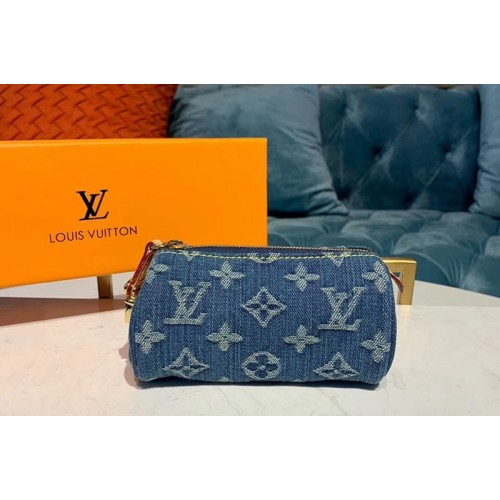 Louis Vuitton M58117 Clutch bags Blue Monogram Denim Canvas