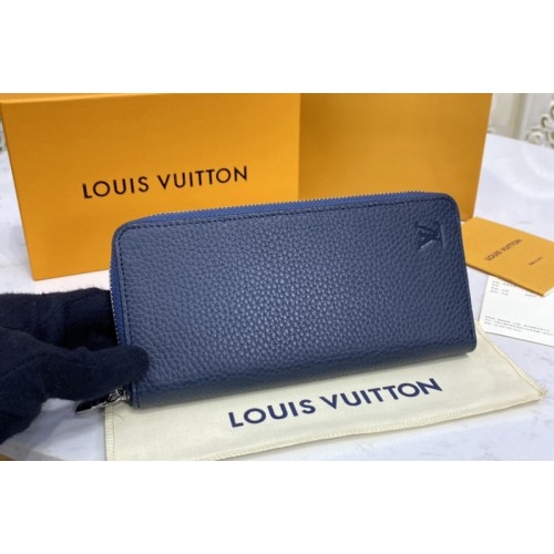 Louis Vuitton M58823 Zippy Wallet Vertical in Navy Blue Taurillon leather