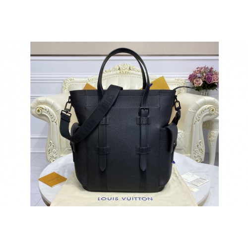 Louis Vuitton M58479 Christopher Tote bag in Black Taurillon leather