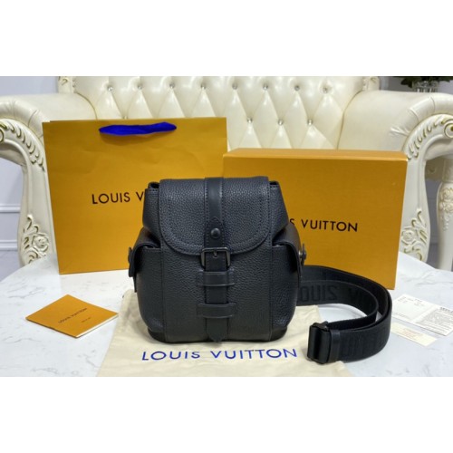 Louis Vuitton M58495 Christopher XS backpack in Black Taurillon leather
