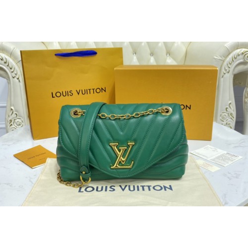 Louis Vuitton M58664 New Wave Chain Bag Handbag in Green Smooth cowhide leather