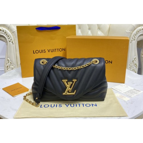 Louis Vuitton M58552 New Wave Chain Bag Handbag in Black Smooth cowhide leather