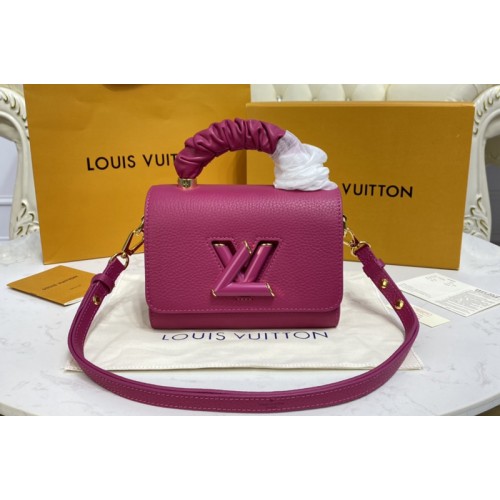 Louis Vuitton M58691 Twist PM handbag in Pondichery Pink Taurillon leather
