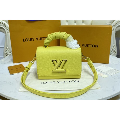 Louis Vuitton M58571 Twist PM handbag in Ginger Yellow Taurillon leather