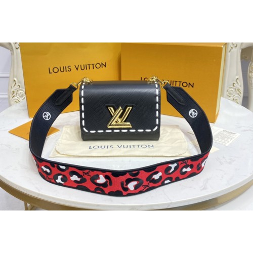 Louis Vuitton M58723 Twist PM Bag in Black Epi leather