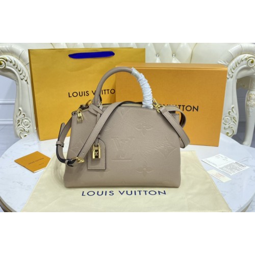Louis Vuitton M58916 Petit Palais tote bag in Grey Monogram Empreinte Leather
