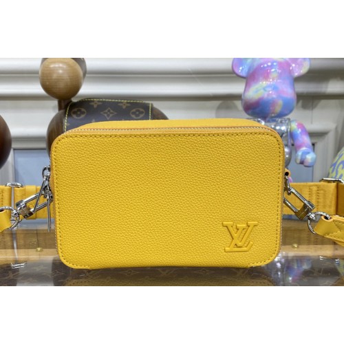 Louis Vuitton M59161 Alpha Wearable Wallet in Yellow Grained calf leather