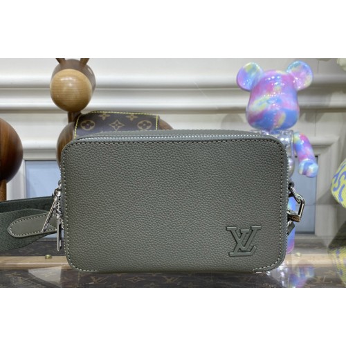 Louis Vuitton M59161 Alpha Wearable Wallet in Khaki Grained calf leather