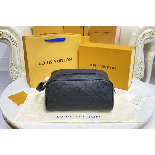 Louis Vuitton M59478 Dopp Kit bag in Black Taurillon Monogram leather