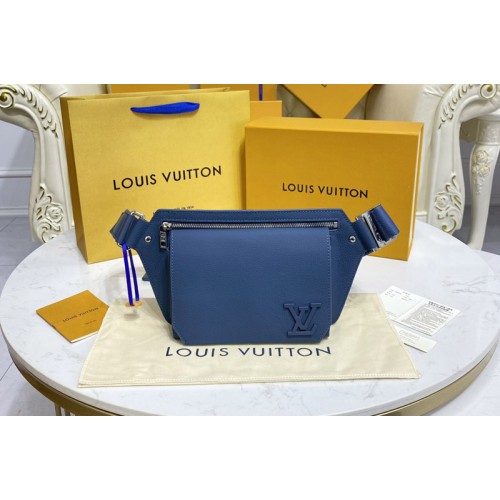 Louis Vuitton M59625 Aerogram Slingbag Bag in Blue Aerogram leather Louis Vuitton M59625 Aerogram Slingbag Bag in Blue Aerogram leather