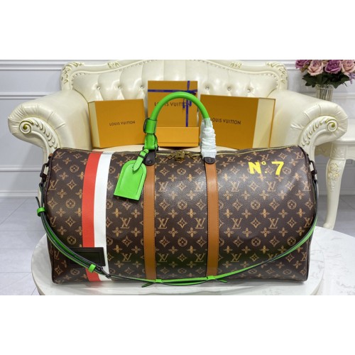 Louis Vuitton M59661 Keepall 55 Travel Bag in Monogram canvas